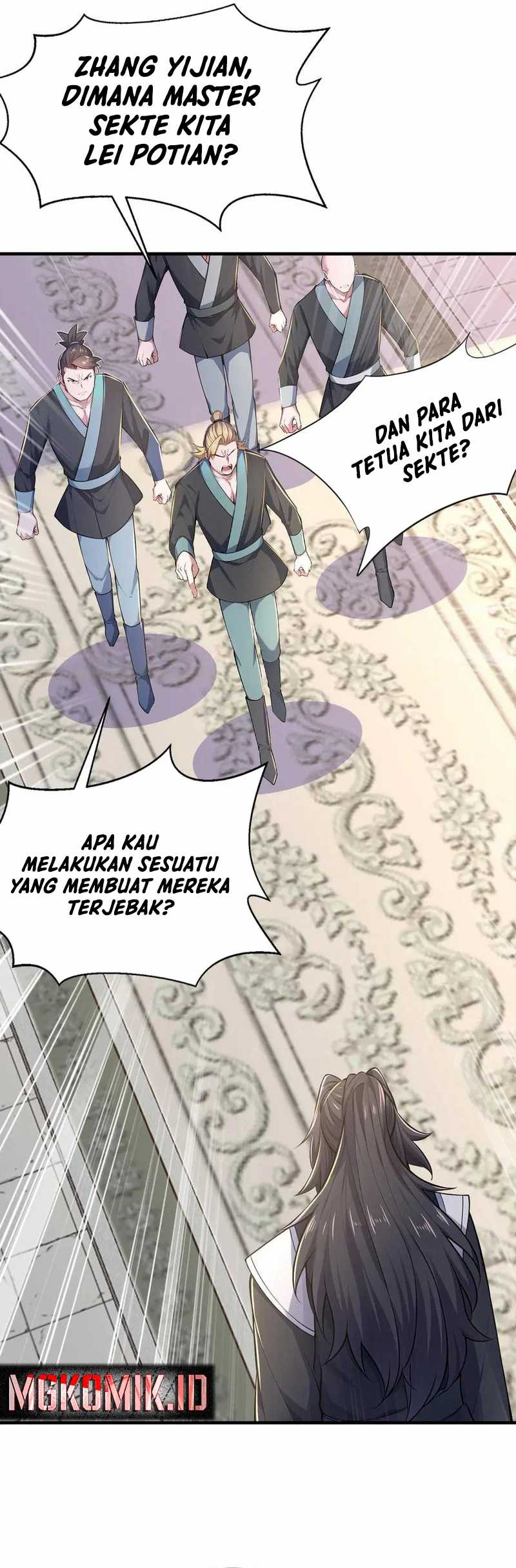 I Get Stronger Just by Lying Down While My Apprentice Cultivates Chapter 40 Bahasa Indonesia