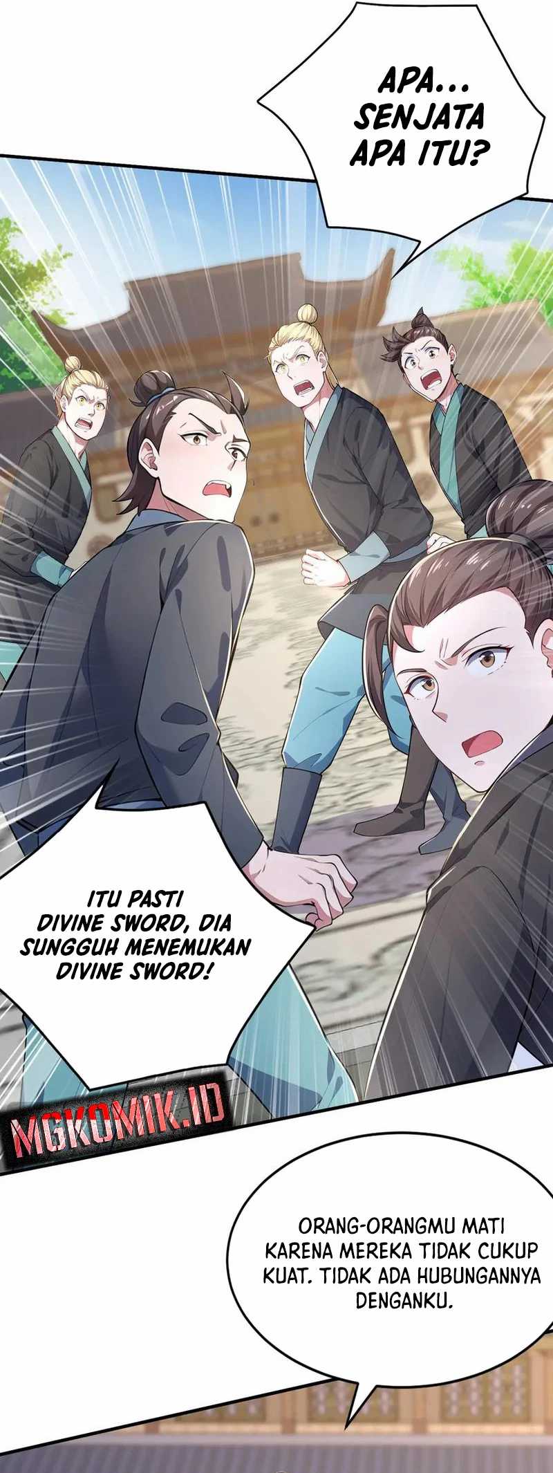 I Get Stronger Just by Lying Down While My Apprentice Cultivates Chapter 40 Bahasa Indonesia