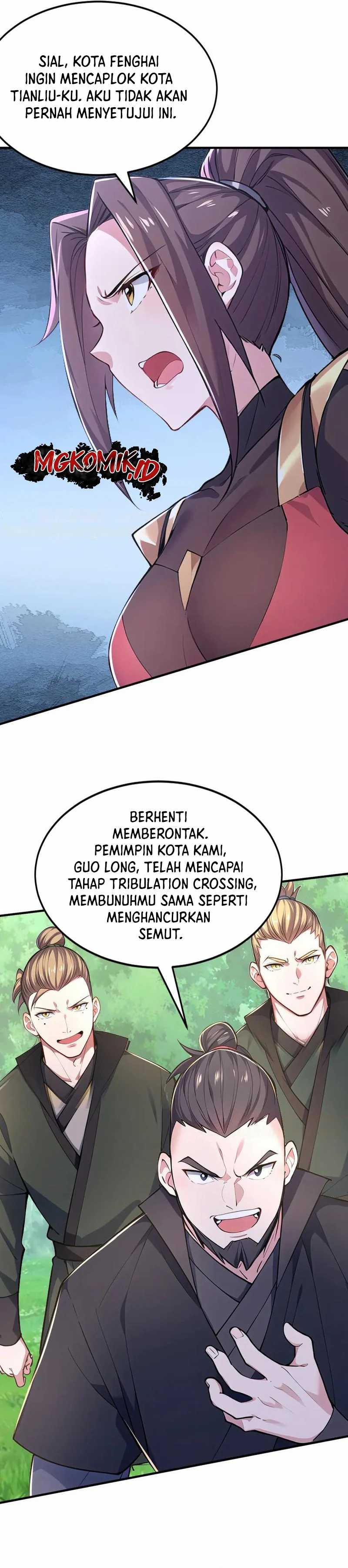 I Get Stronger Just by Lying Down While My Apprentice Cultivates Chapter 40 Bahasa Indonesia