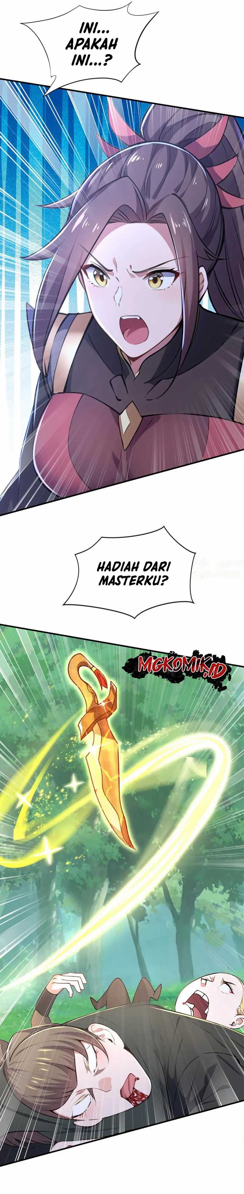 I Get Stronger Just by Lying Down While My Apprentice Cultivates Chapter 40 Bahasa Indonesia