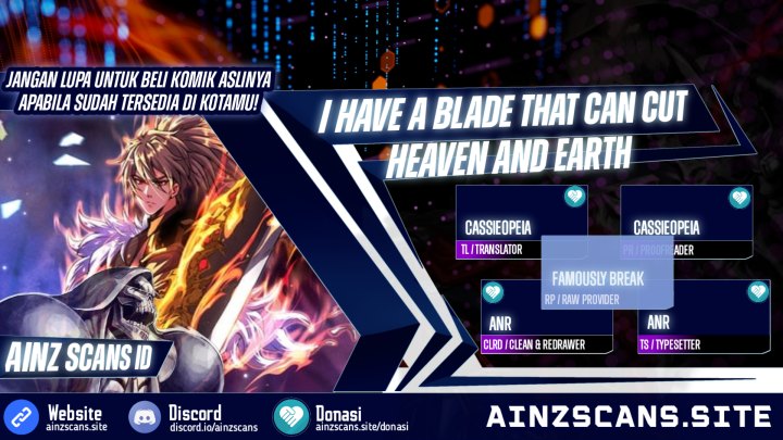 I Have a Blade That Can Cut Heaven and Earth Chapter 02 Bahasa Indonesia