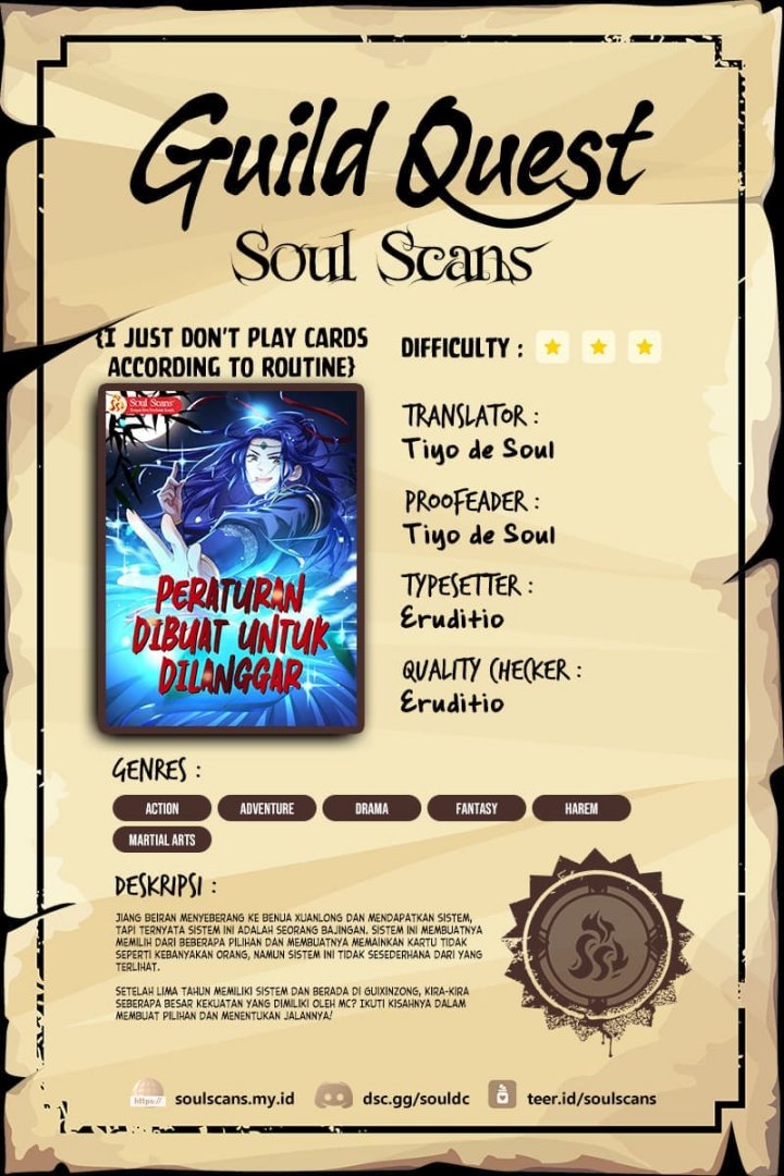 I Just Don’t Play the Card According to the Routine Chapter 146 Bahasa Indonesia