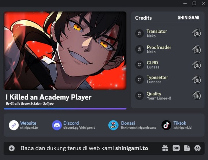 I Killed An Academy Player Chapter 101 Bahasa Indonesia