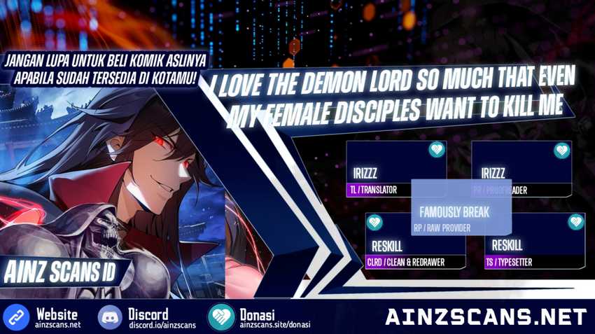 I Love the Demon Lord So Much That Even My Female Disciples Want to Kill Me chapter 1
