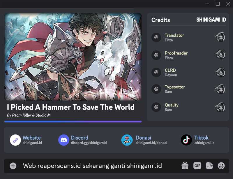 I Picked A Hammer To Save The World chapter 17
