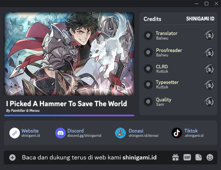 I Picked A Hammer To Save The World Chapter 23 Bahasa Indonesia