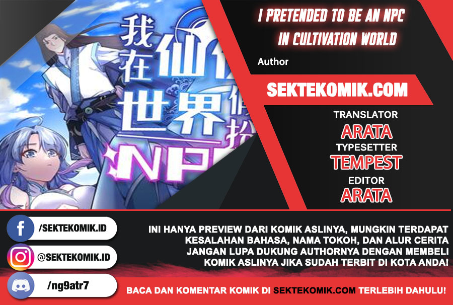 I Pretended To Be An NPC In Cultivation World Chapter 01 Bahasa Indonesia