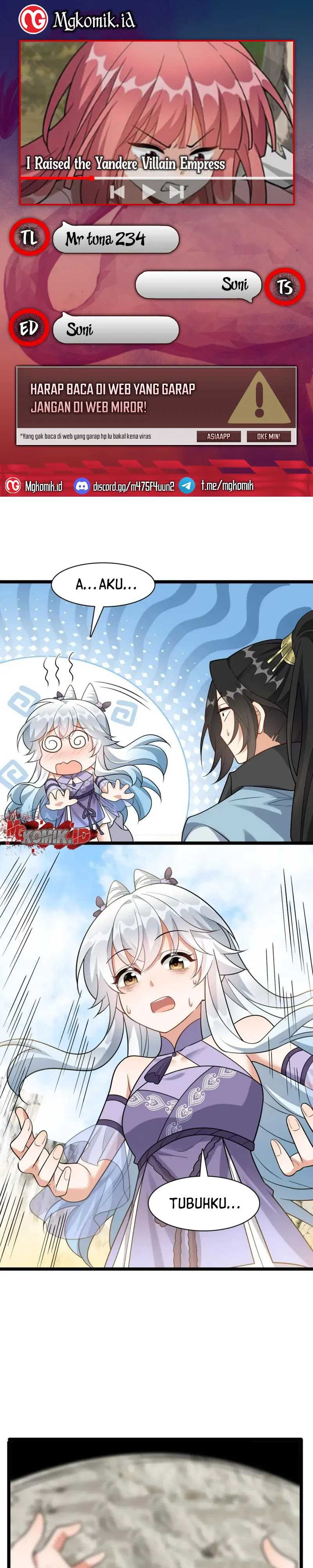 I Raised the Yandere Villain Empress Chapter 18 Bahasa Indonesia