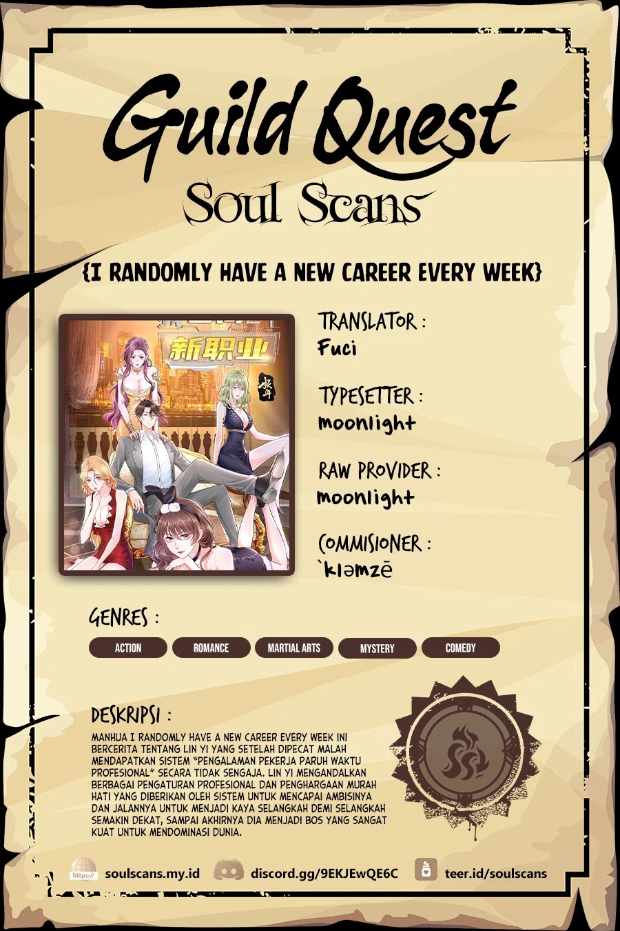 I Randomly Have A New Career Every Week Chapter 488 Bahasa Indonesia