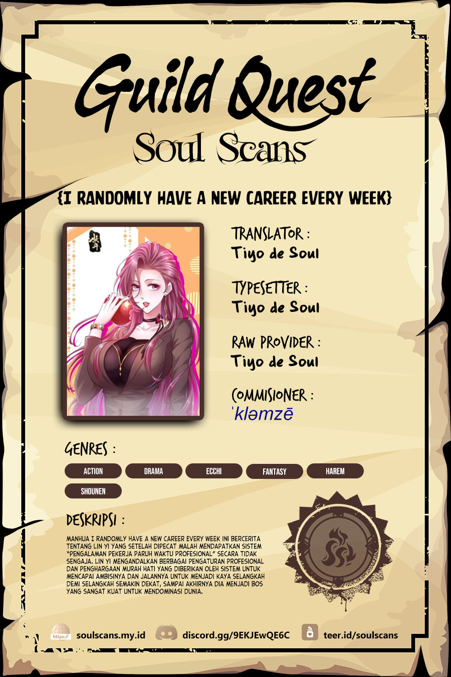 I Randomly Have A New Career Every Week Chapter 517 Bahasa Indonesia