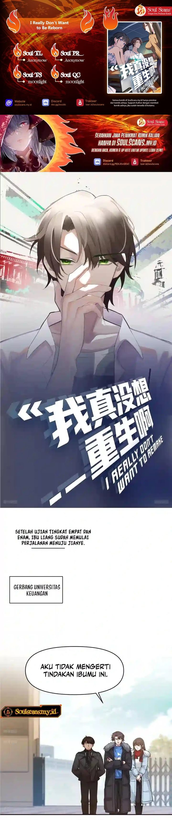 I Really Don’t Want to Be Reborn Chapter 391 Bahasa Indonesia