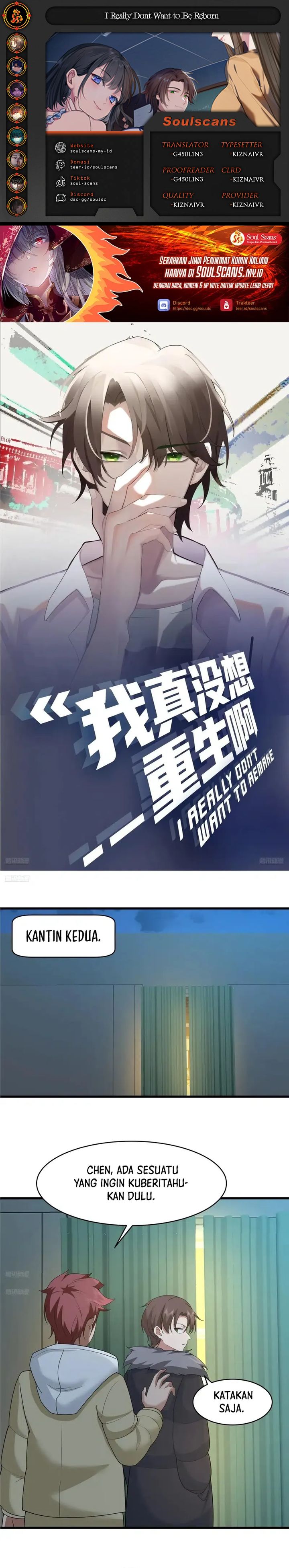 I Really Don’t Want to Be Reborn Chapter 423 Bahasa Indonesia