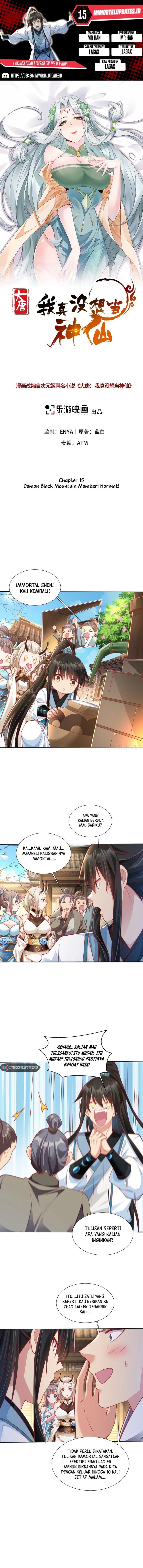 I Really Don’t Want to Be a Fairy Chapter 15 Bahasa Indonesia