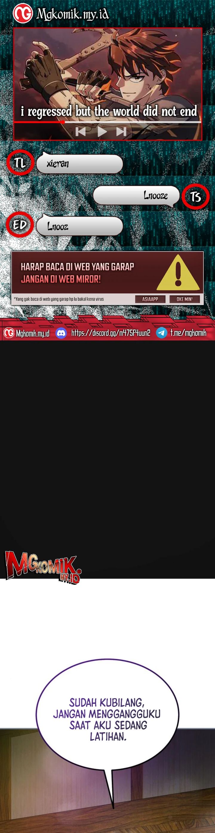 I Regressed, but the World didn’t End Chapter 23 Bahasa Indonesia