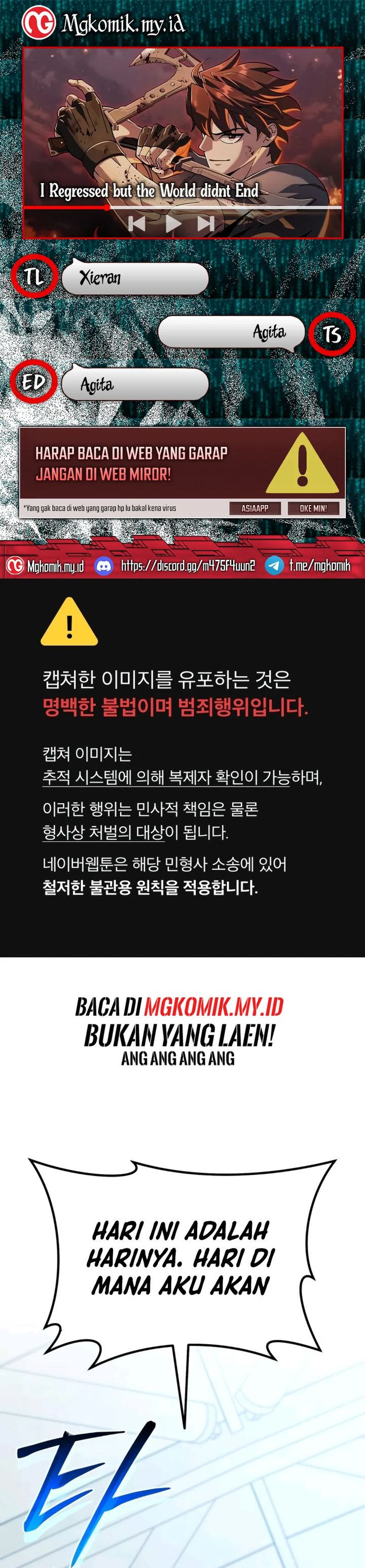 I Regressed, but the World didn’t End Chapter 27 Bahasa Indonesia