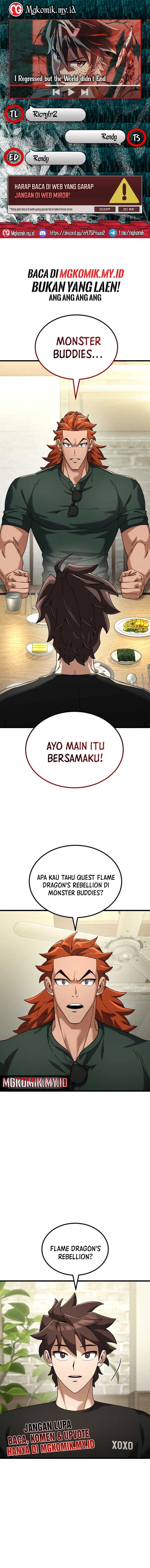 I Regressed, but the World didn’t End Chapter 38 Bahasa Indonesia