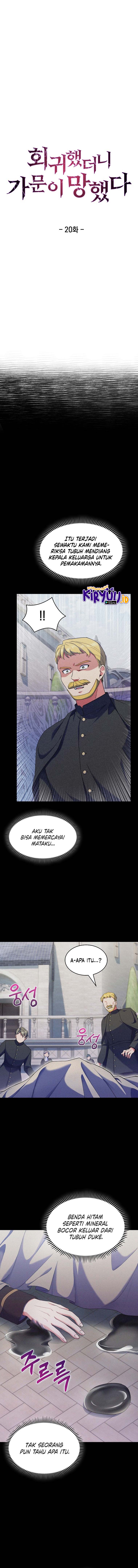 I Regressed to My Ruined Family Chapter 20 Bahasa Indonesia