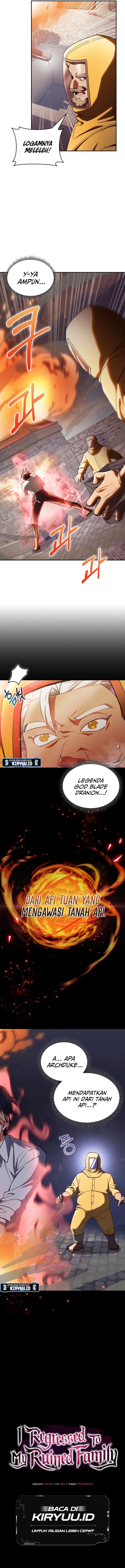 I Regressed to My Ruined Family Chapter 71 Bahasa Indonesia