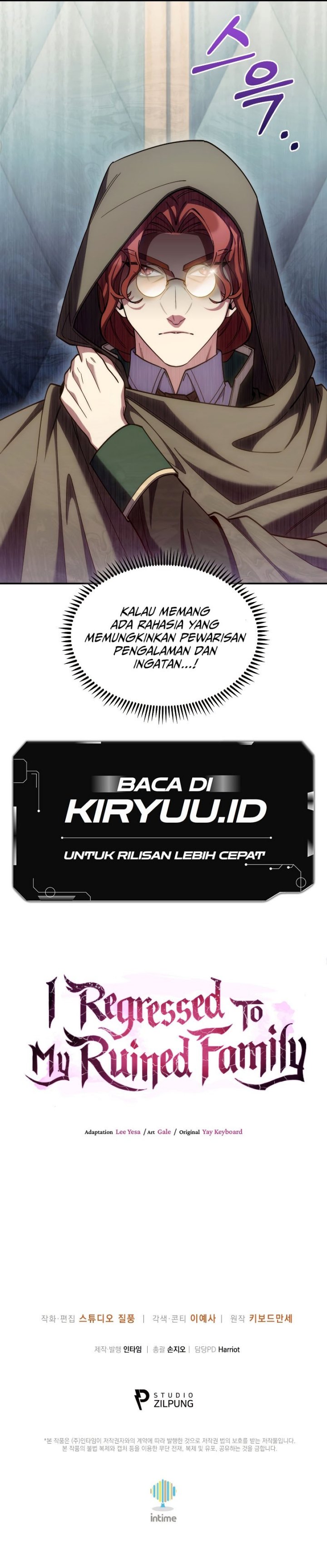 I Regressed to My Ruined Family Chapter 71 Bahasa Indonesia