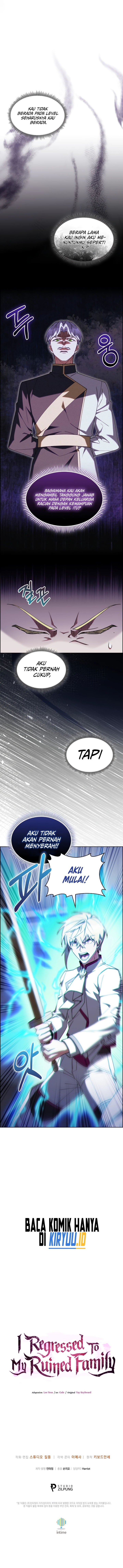 I Regressed to My Ruined Family Chapter 81 Bahasa Indonesia