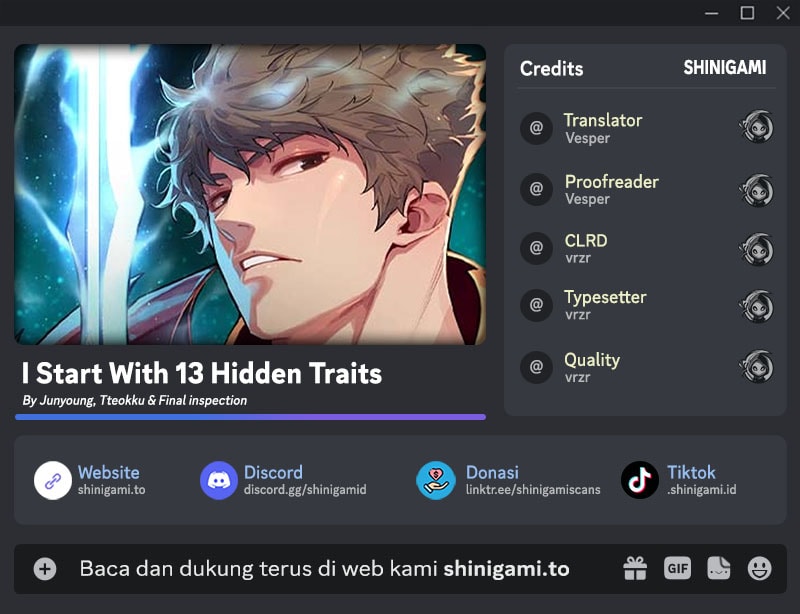 I Start With 13 Hidden Traits Chapter 10 Bahasa Indonesia