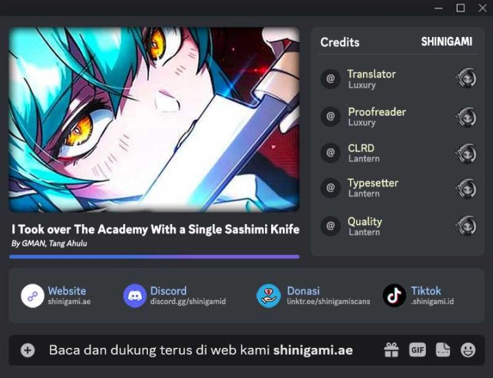 I Took over The Academy With a Single Sashimi Knife chapter 16