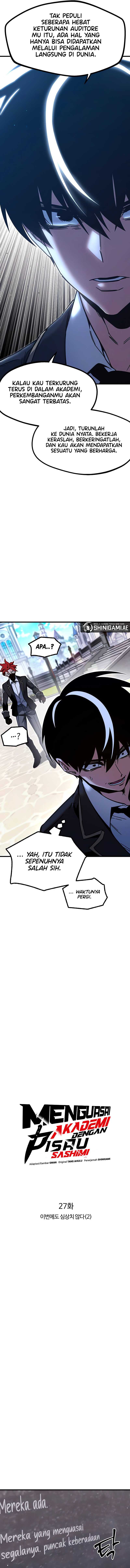 I Took over The Academy With a Single Sashimi Knife chapter 27
