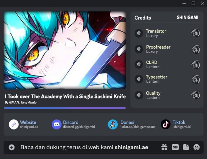 I Took over The Academy With a Single Sashimi Knife chapter 34