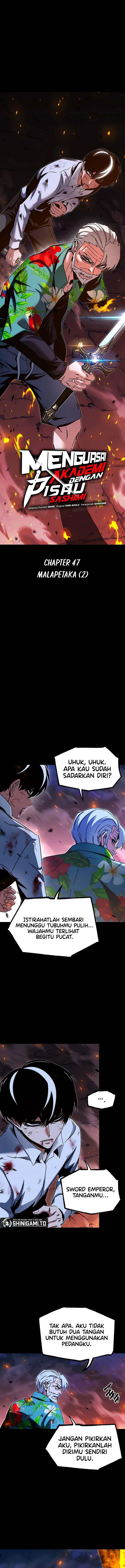 I Took over The Academy With a Single Sashimi Knife Chapter 47 Bahasa Indonesia