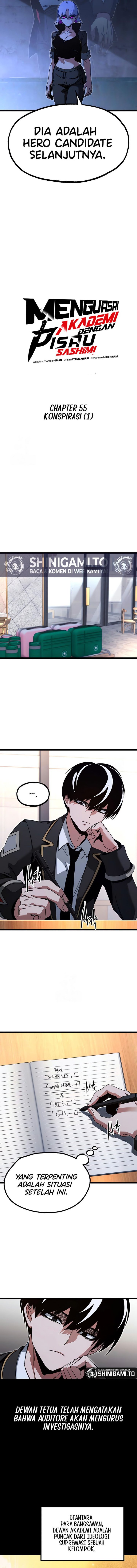 I Took over The Academy With a Single Sashimi Knife Chapter 55 Bahasa Indonesia