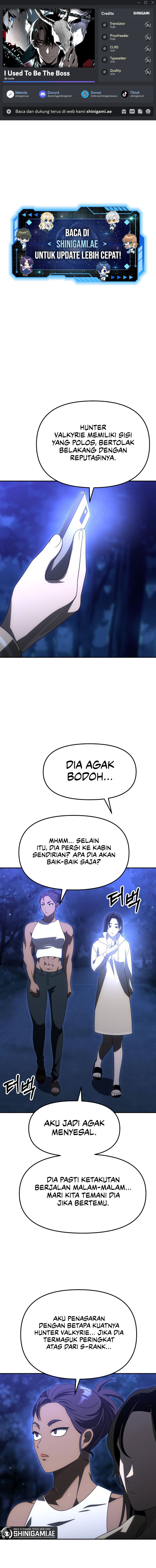 I Used to Be a Boss Chapter 60 Bahasa Indonesia