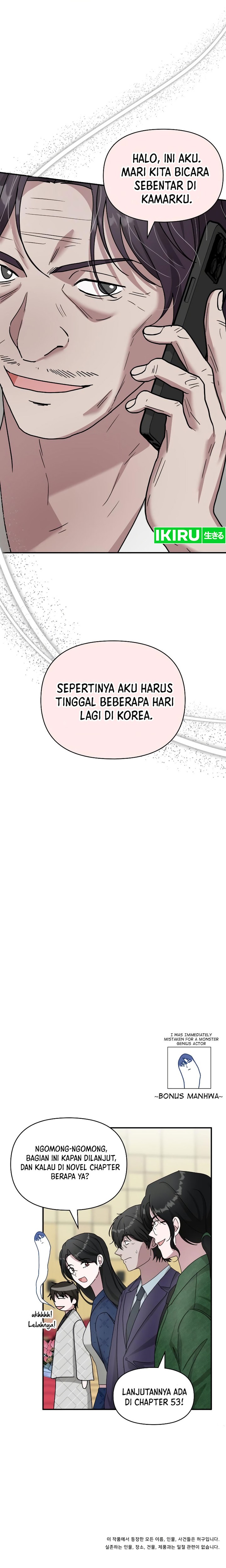 I Was Immediately Mistaken for a Monster Genius Actor Chapter 26 Bahasa Indonesia