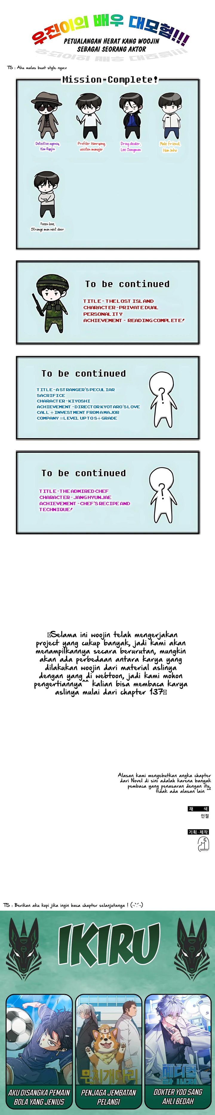 I Was Immediately Mistaken for a Monster Genius Actor Chapter 62 Bahasa Indonesia