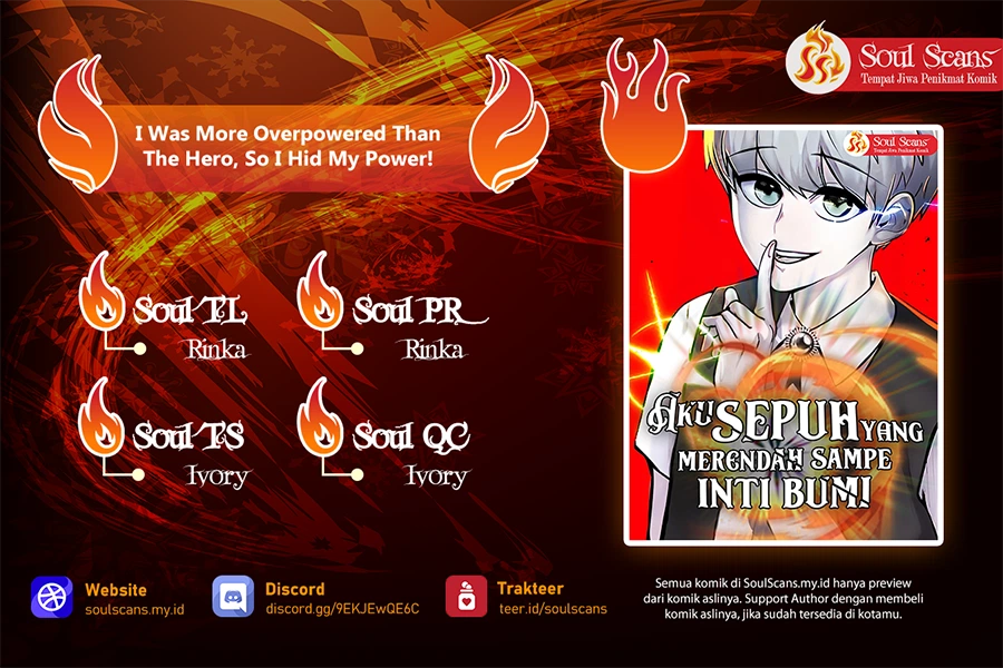 I Was More Overpowered Than the Hero, so I Hid My Power! Chapter 71 Bahasa Indonesia