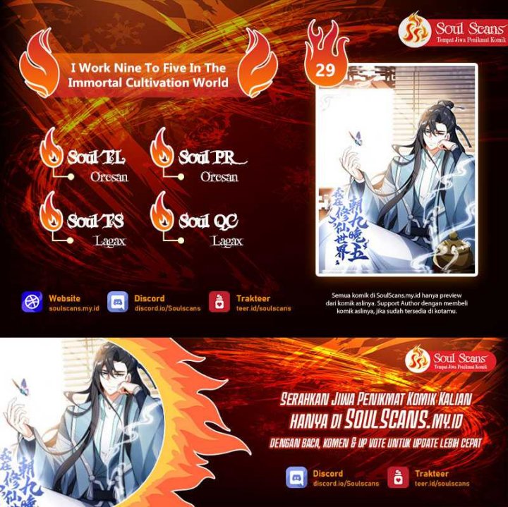 I Work Nine To Five In The Immortal Cultivation World Chapter 29 Bahasa Indonesia
