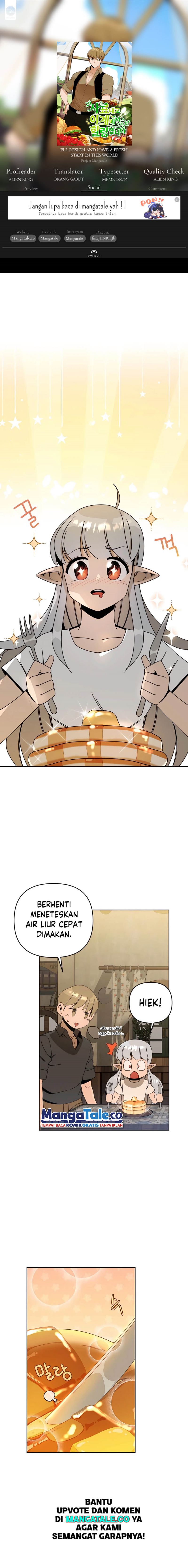 I’ll Resign and Have a Fresh Start in This World Chapter 21 Bahasa Indonesia