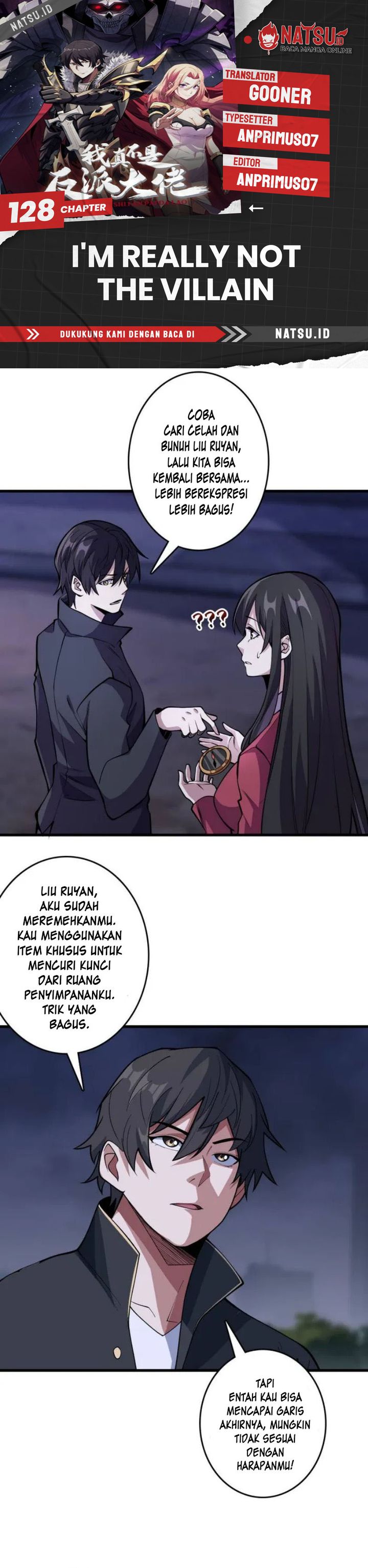 I’m Really Not The Villain Chapter 128 Bahasa Indonesia