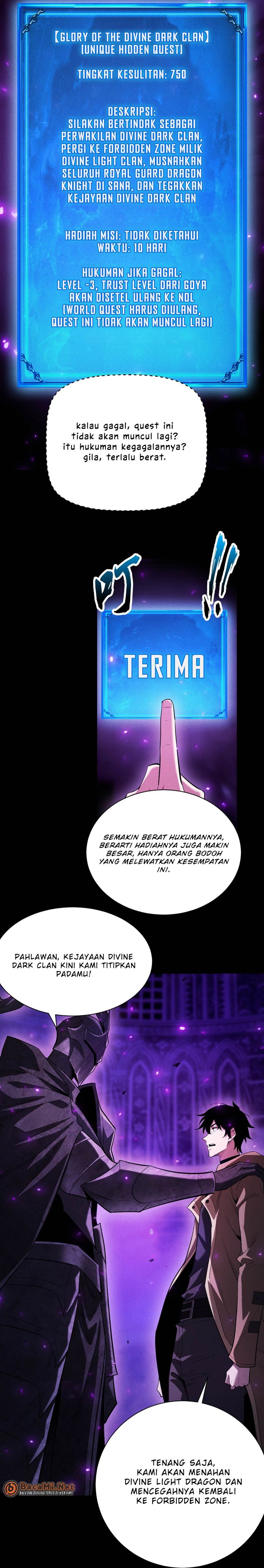 Idle Player Returns as a God (I Awoke as a God) Chapter 49 Bahasa Indonesia
