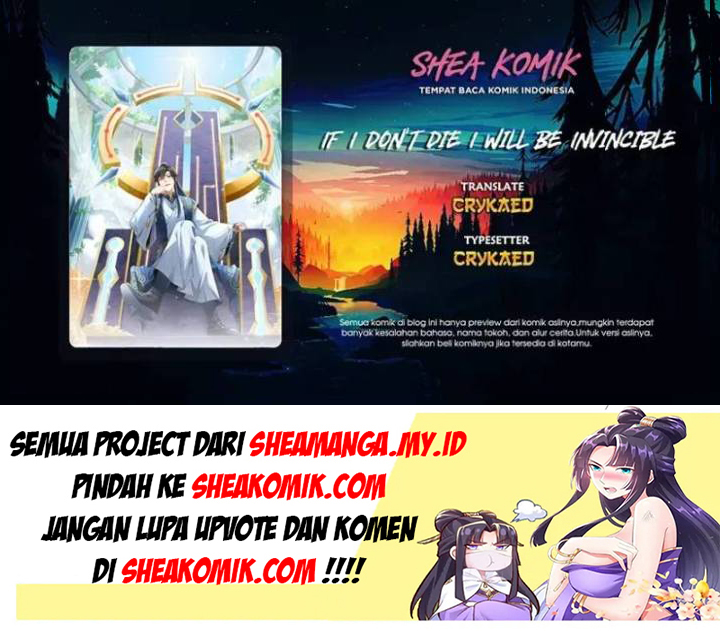 If I Don’t Die, I’ll Be Invincible Chapter 21 Bahasa Indonesia