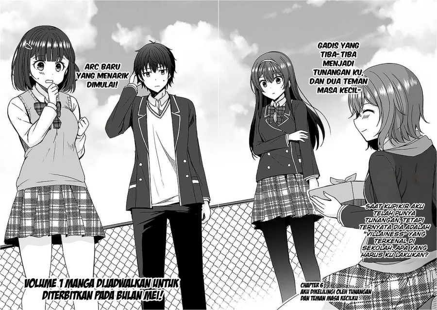 Iinazuke ga Dekita to Omottara, Sono Iinazuke ga Gakkou de Yuumei na “Akuyaku Reijou” Chapter 06 Bahasa Indonesia