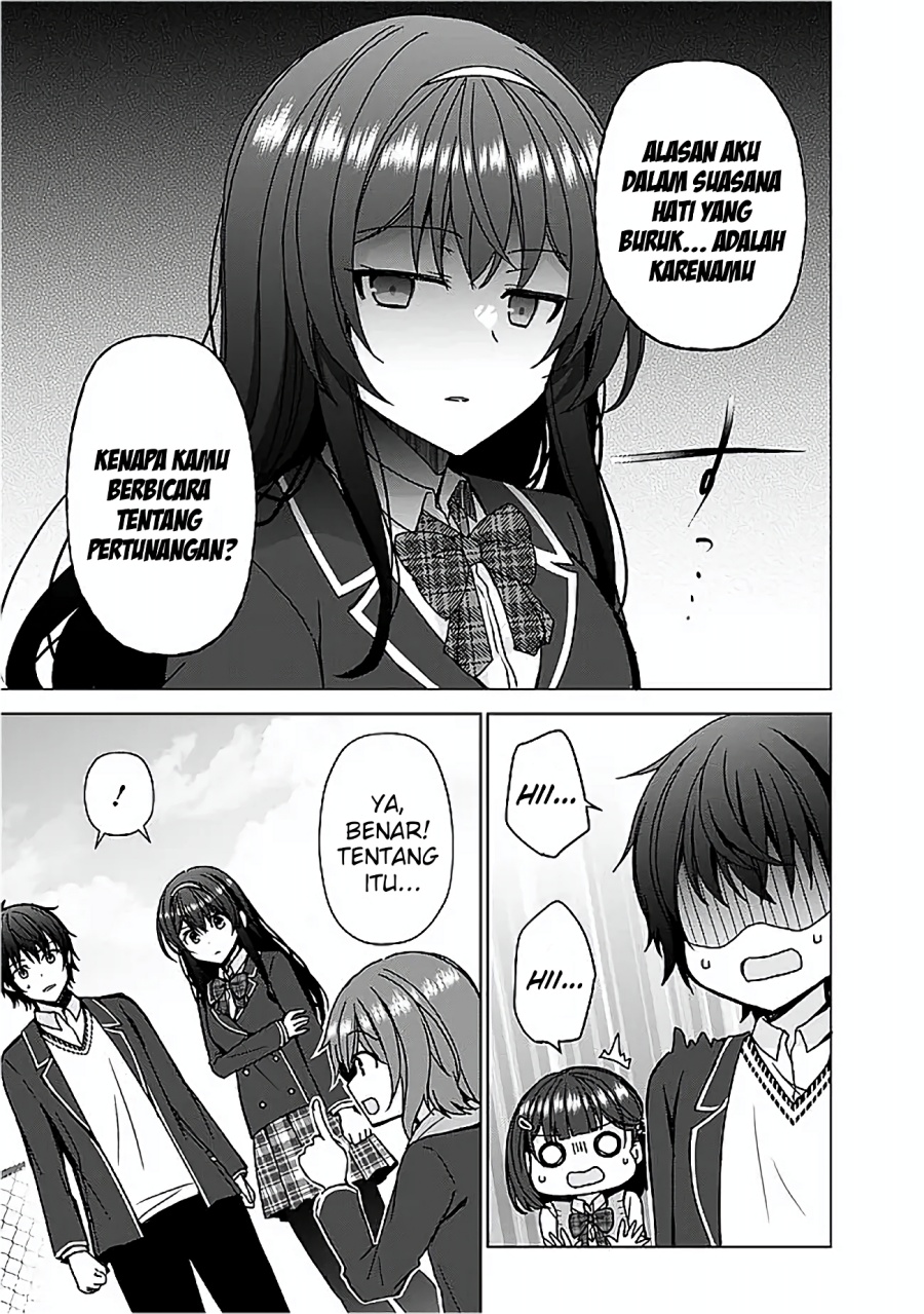 Iinazuke ga Dekita to Omottara, Sono Iinazuke ga Gakkou de Yuumei na “Akuyaku Reijou” Chapter 06 Bahasa Indonesia