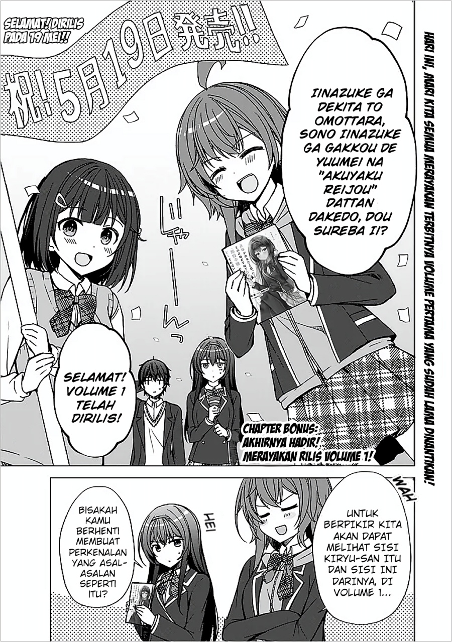 Iinazuke ga Dekita to Omottara, Sono Iinazuke ga Gakkou de Yuumei na “Akuyaku Reijou” Chapter 06 Bahasa Indonesia