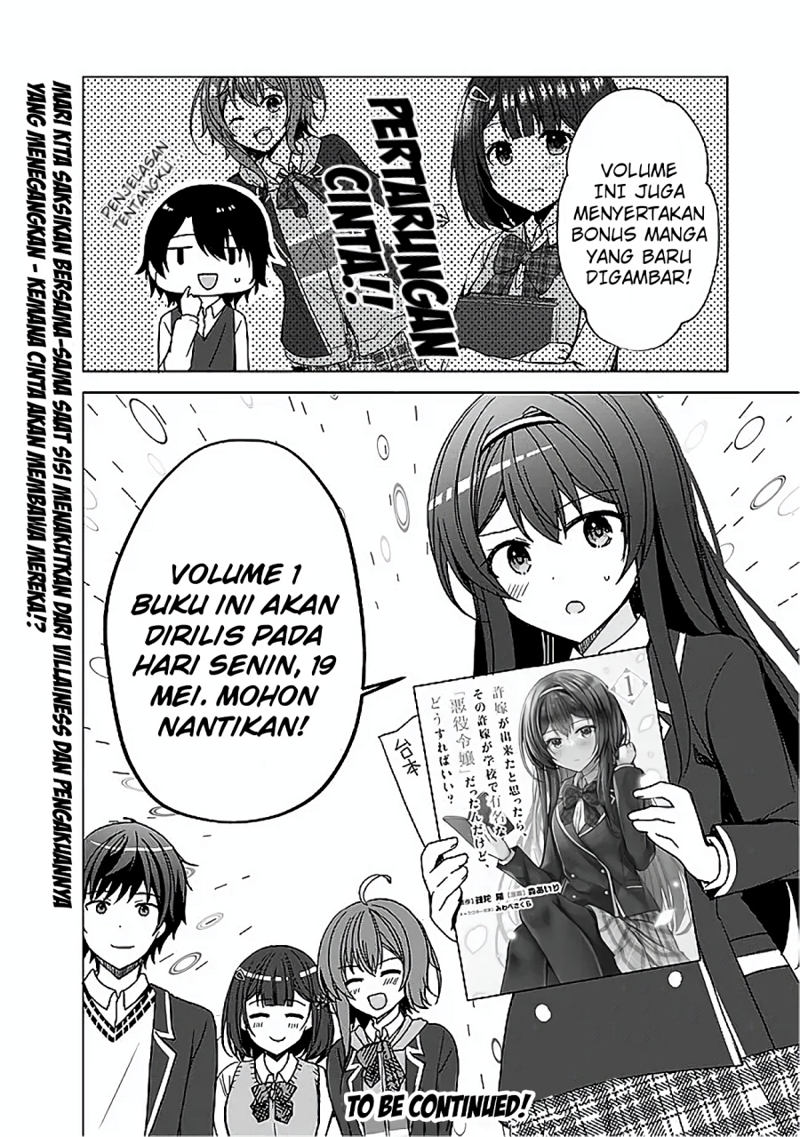 Iinazuke ga Dekita to Omottara, Sono Iinazuke ga Gakkou de Yuumei na “Akuyaku Reijou” Chapter 06 Bahasa Indonesia