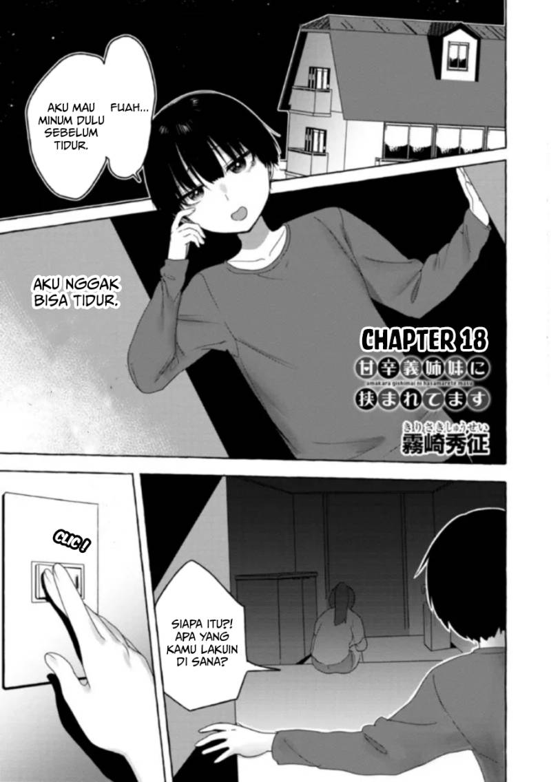 I’m Sandwiched Between Sweet and Spicy Step-Sisters (Amakara Gishimai ni Hasamarete Masu) chapter 18