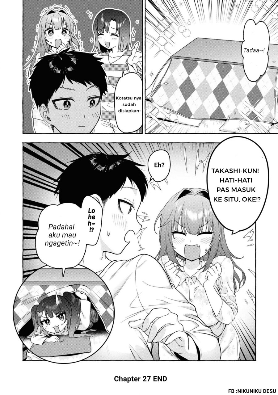 I’m Sandwiched Between Sweet and Spicy Step-Sisters (Amakara Gishimai ni Hasamarete Masu) chapter 27