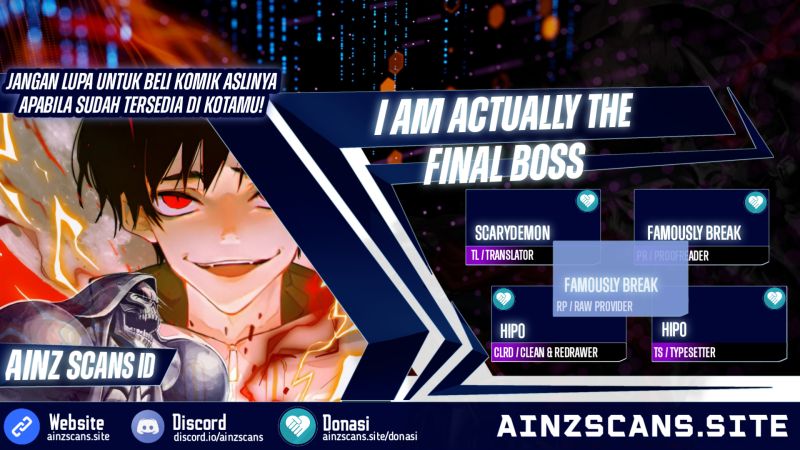 I’m Actually The Final Boss Chapter 13 Bahasa Indonesia