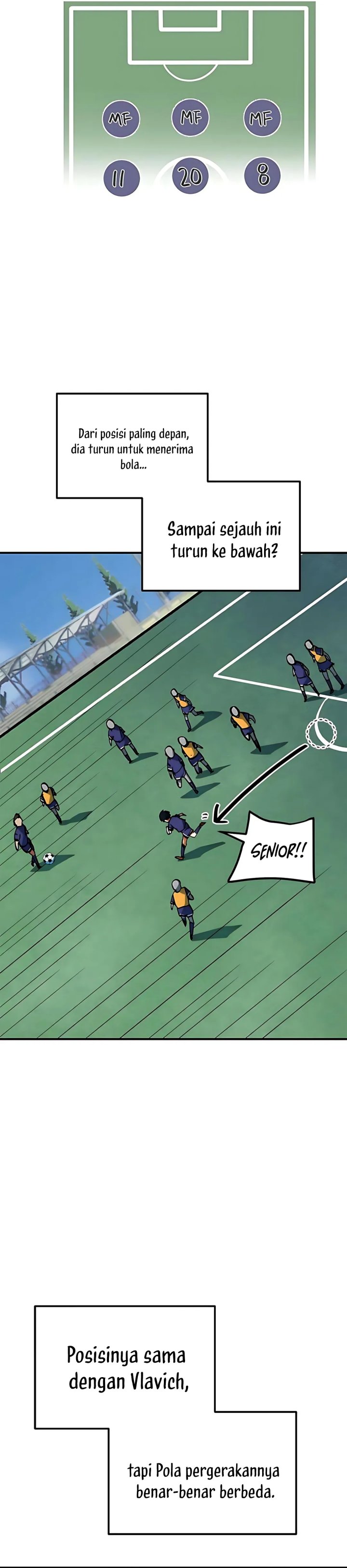 I’m Being Misunderstood as a Soccer Genius Chapter 46 Bahasa Indonesia
