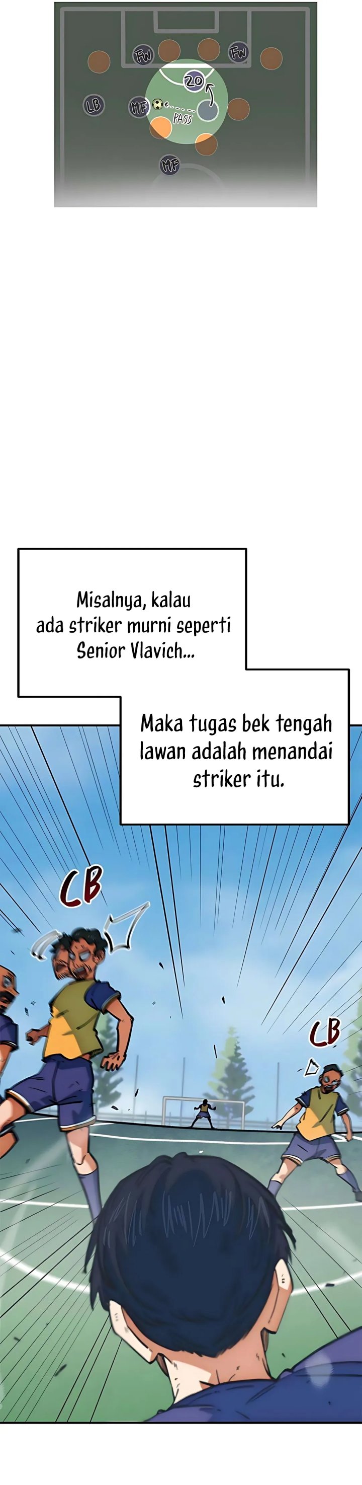 I’m Being Misunderstood as a Soccer Genius Chapter 46 Bahasa Indonesia