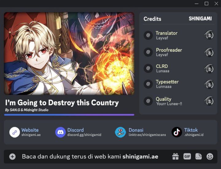I’m Going To Destroy This Country chapter 39