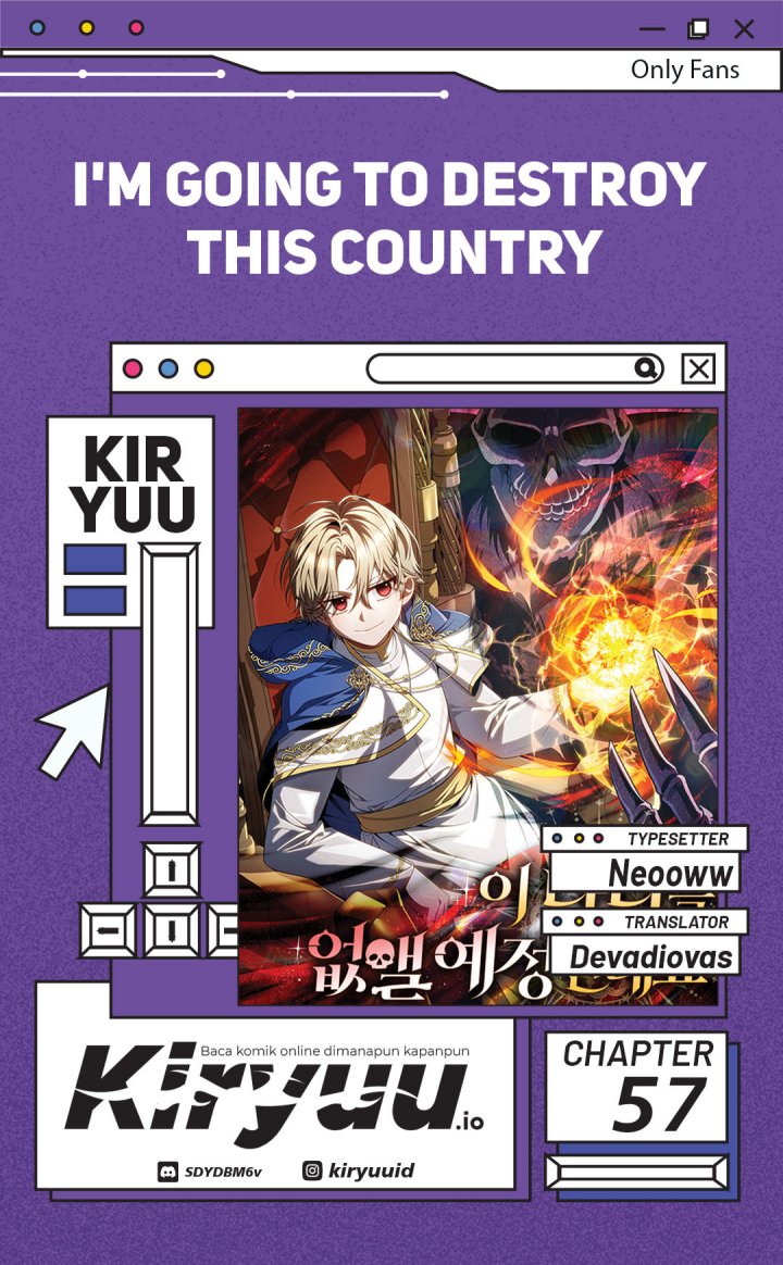 I’m Going To Destroy This Country Chapter 57 Bahasa Indonesia